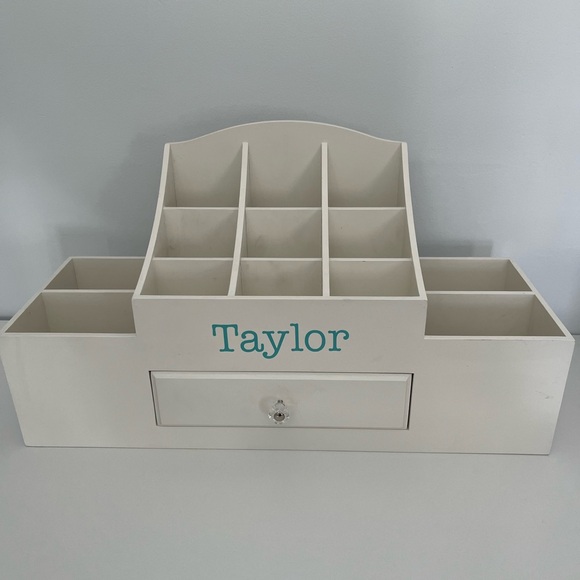Pottery Barn Teen Other - Pottery Barn Teen Taylor White Makeup Organizer with Drawer